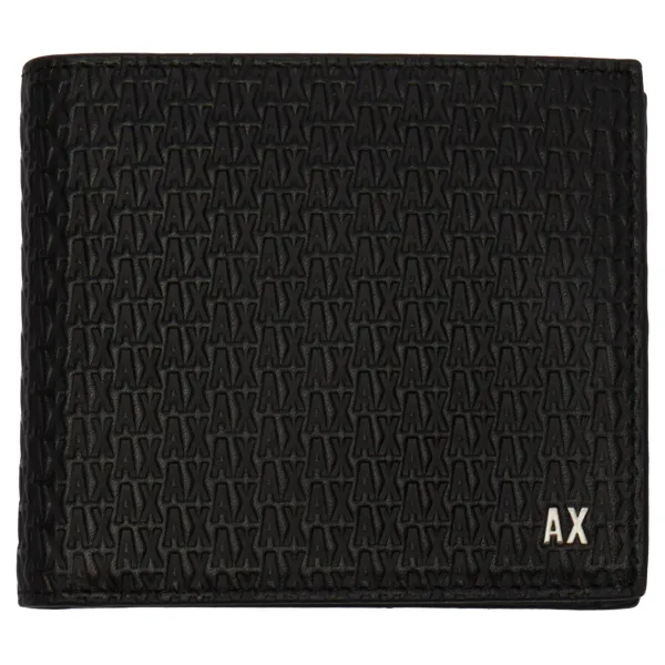 

Кожаный кошелек Armani Exchange, черный