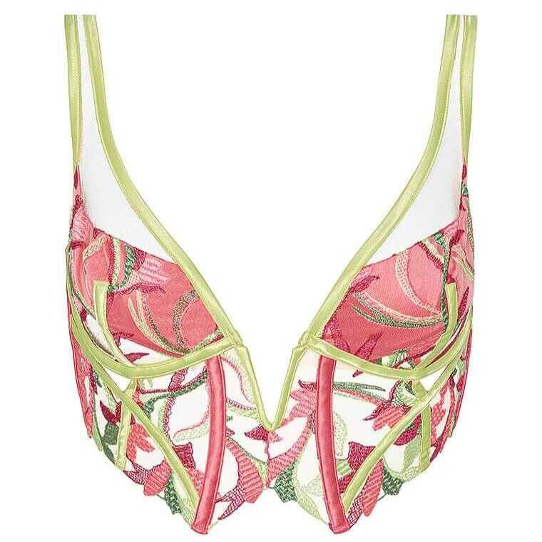 

Бюстье For Love & Lemons Petunia Embroidery, розовый