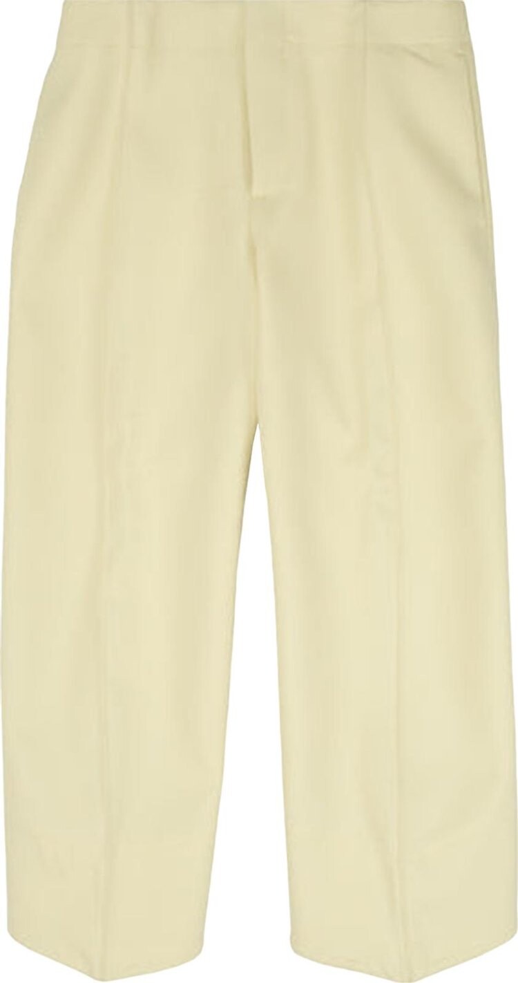 

Брюки Bottega Veneta Structured Cropped Pants Camomile, белый