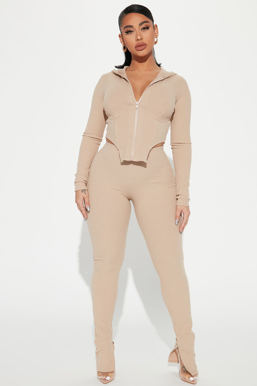 

Брюки Fashion Nova HKTPC21724, серо-коричневый