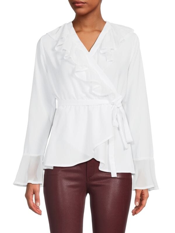 

Топ Patrizia Luca с оборками, off white