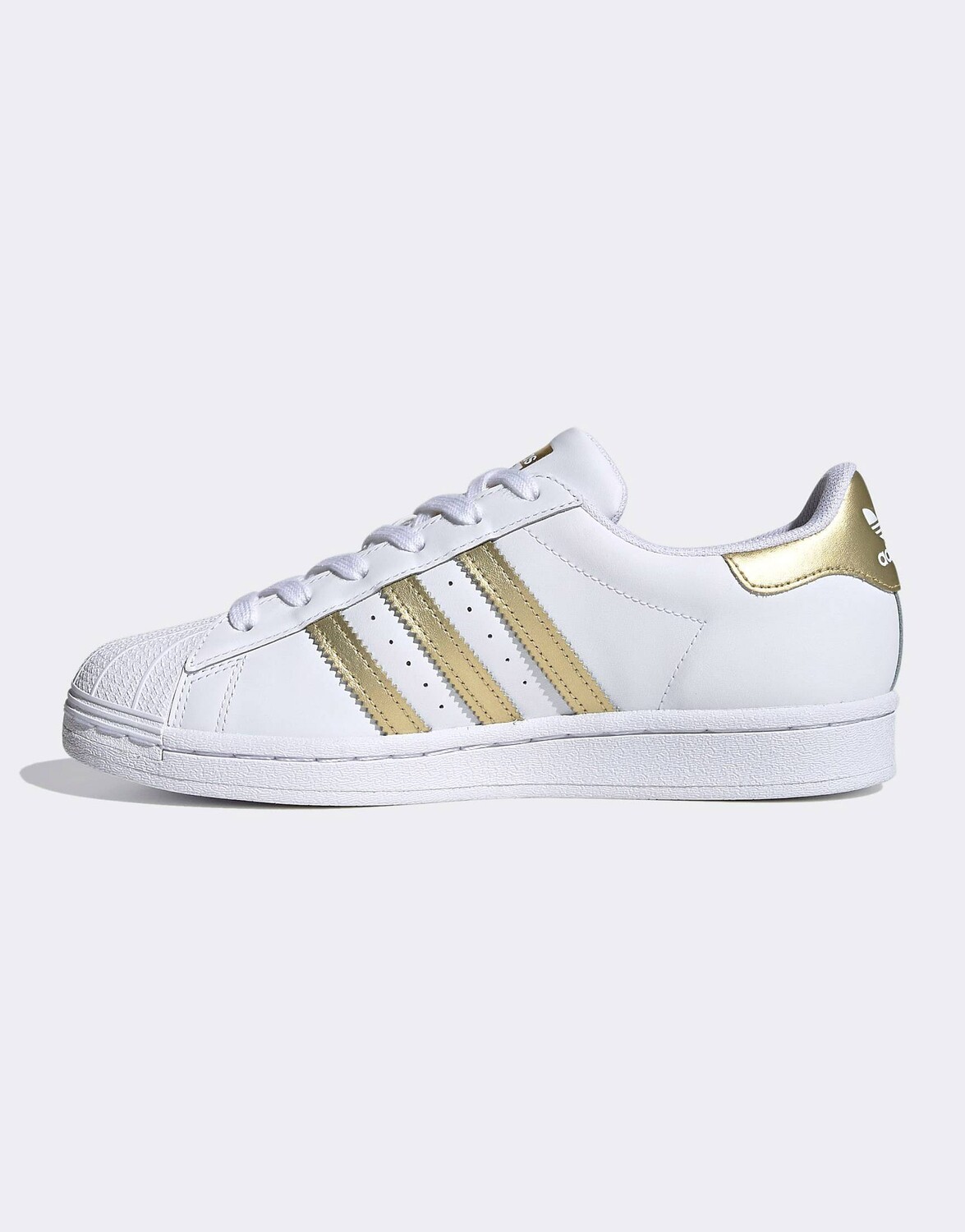 

Бело-золотые кроссовки adidas Originals Superstar
