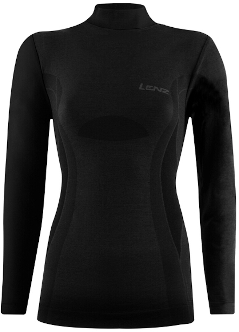 Рубашка Lenz 6.0 Merino Turtle Neck для женщин с длинным рукавом, черная рубашка vintage industries grant pocket с длинным рукавом черная