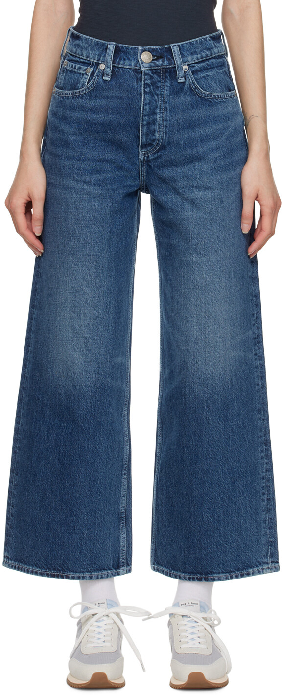

Синие джинсы широкого кроя Andie rag & bone