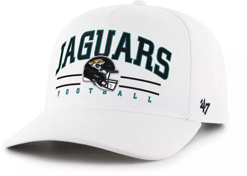 

Мужская белая регулируемая кепка Jacksonville Jaguars Hitch '47