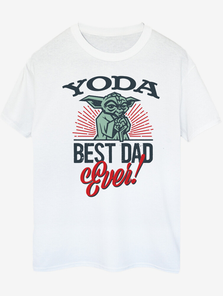 

Белая футболка с принтом для взрослых NW2 Star Wars Yoda Dad George., белый