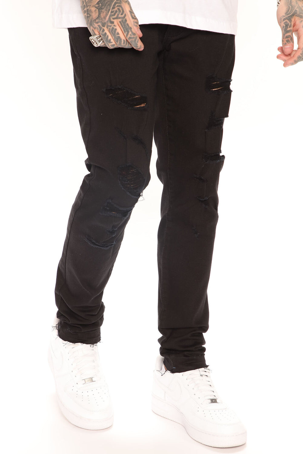 

Джинсы скинни Fashion Nova FNMH1092, черный