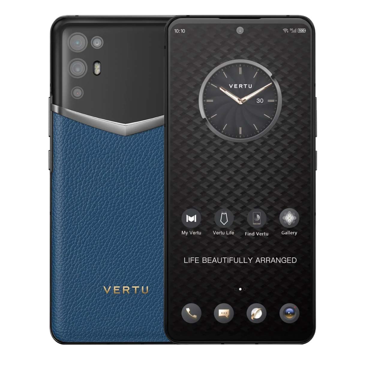 

Смартфон Vertu iVERTU 5G Calfskin, 12Гб/512Гб, черный/синий