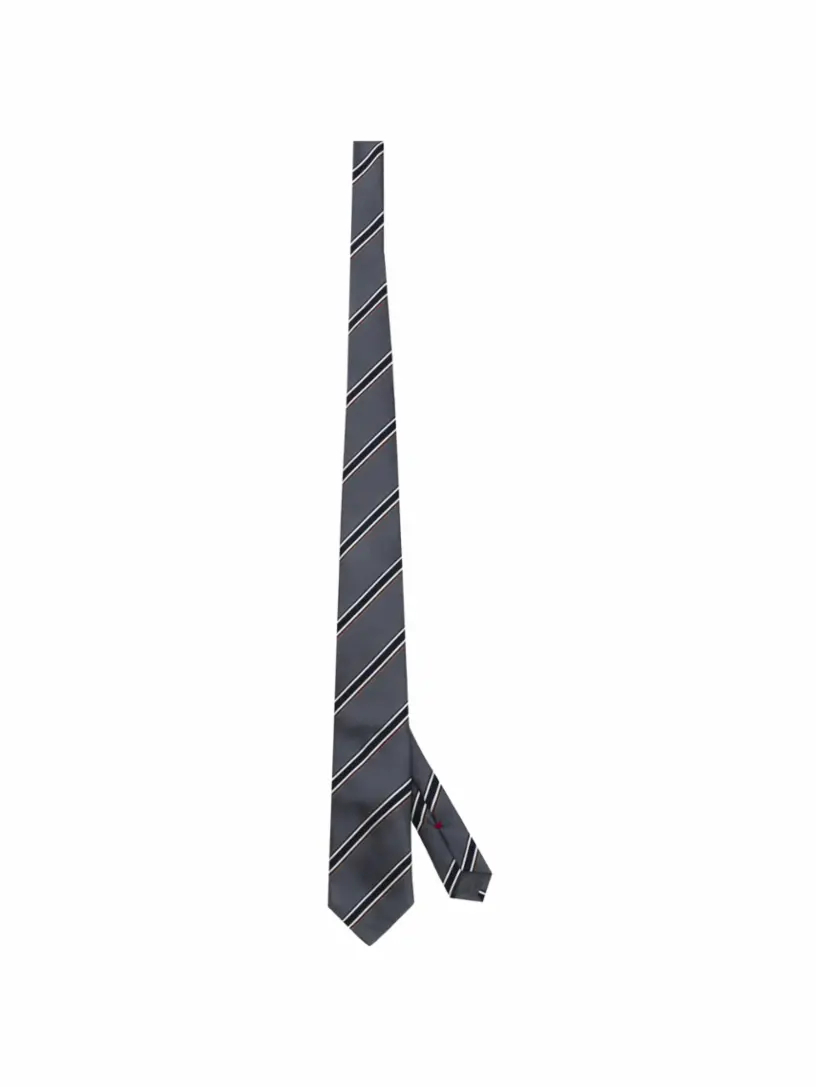 Шелковый галстук в полоску Brunello Cucinelli галстук в полоску зеленый