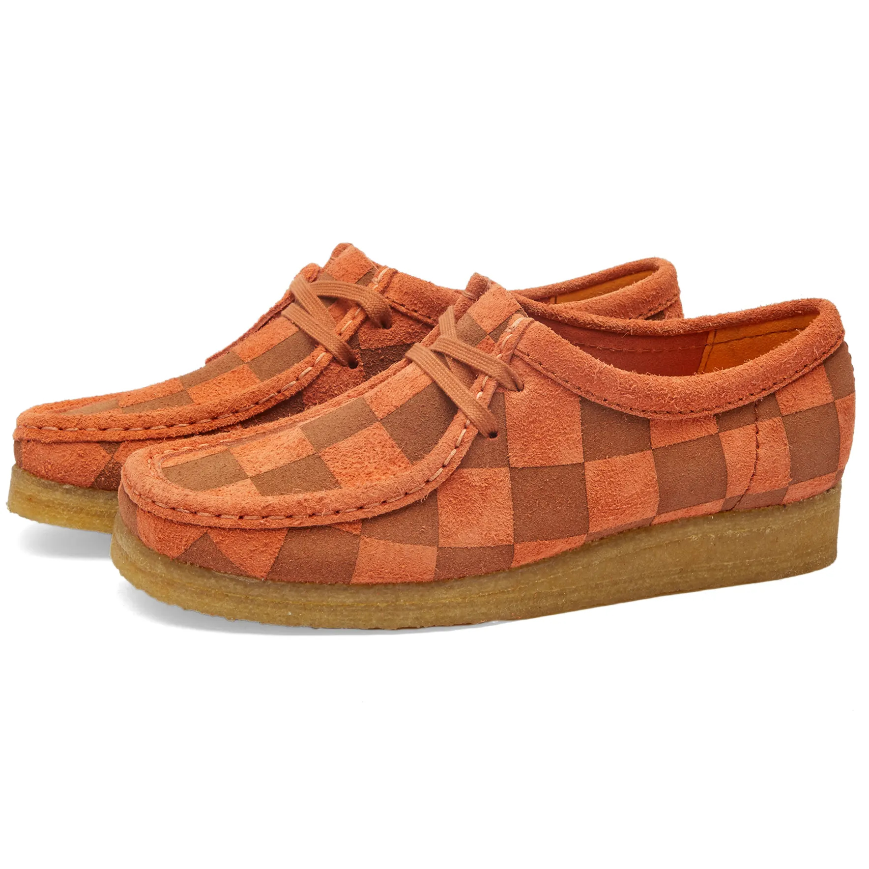 Мокасины Clarks Originals Wallabee, оранжевый ботинки clarks originals mayde wallabee кораловый