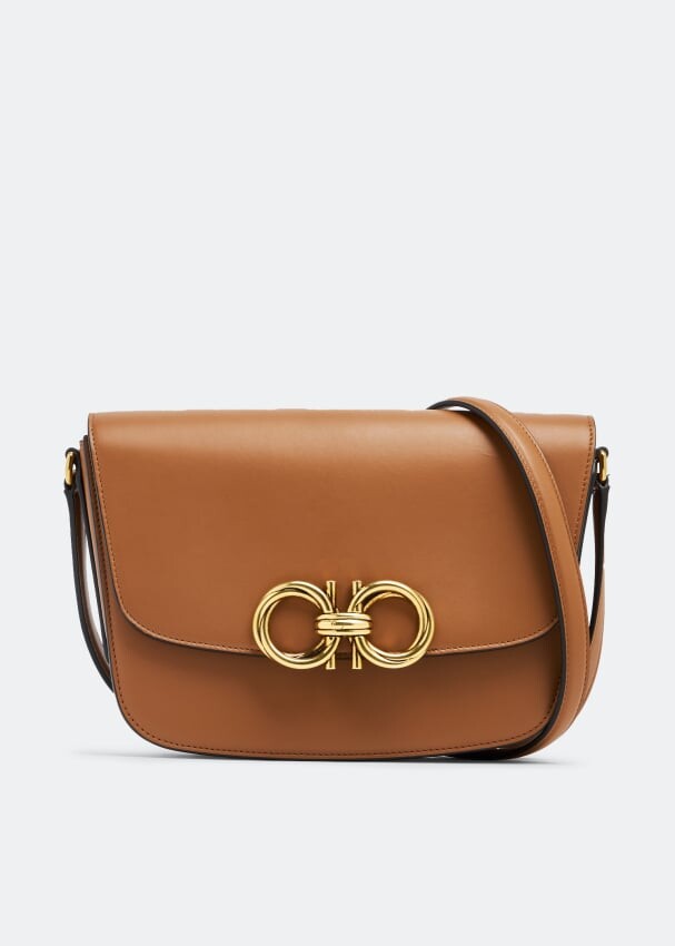 

Сумка FERRAGAMO Trapezio shoulder bag, коричневый