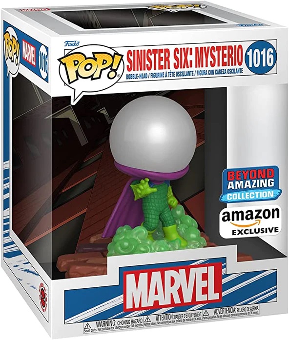 цена Фигурка Funko Pop! Deluxe: Marvel Sinister 6 - Mysterio, Amazon Exclusive, Figure 4 of 7
