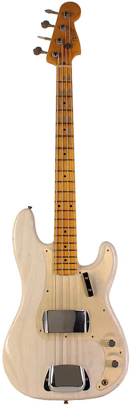 

Fender Custom Shop 1959 Precision Bass Journeyman Relic, состаренная белая блондинка