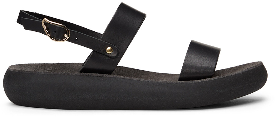 

Черные сандалии Clio с комфортной подошвой Ancient Greek Sandals