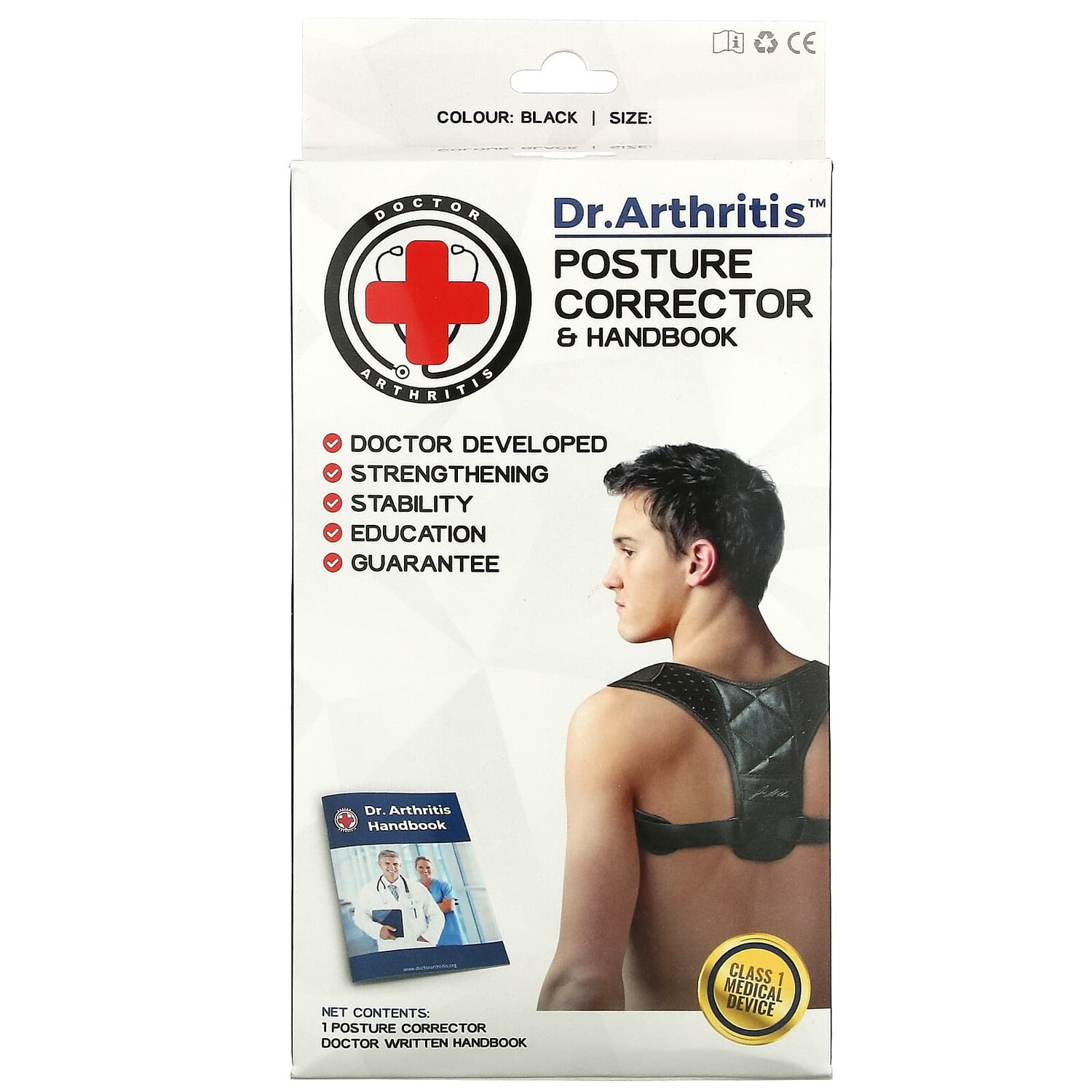 

Корректор Осанки Doctor Arthritis, большой, черный