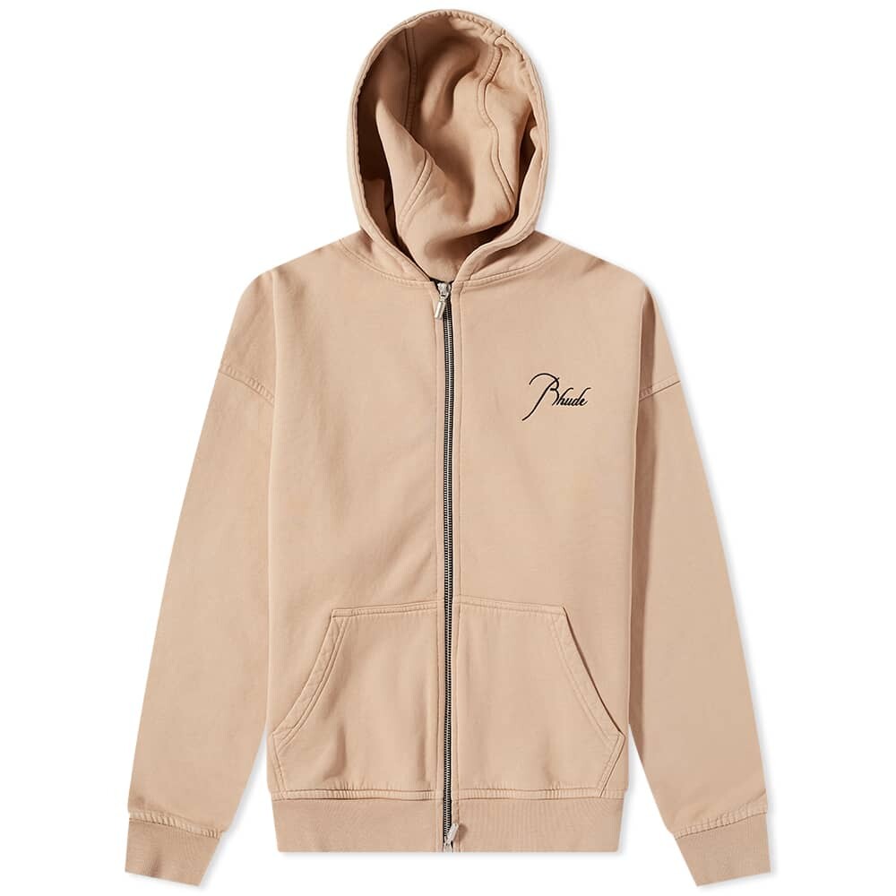 

Толстовка Rhude Logo Zip Up Hoody, Коричневый