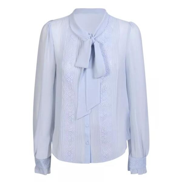 

Футболка chiffon light shirt Self Portrait, синий