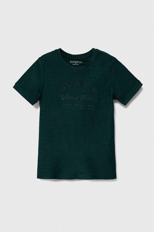 

Хлопковая футболка для детей Guess, зеленый