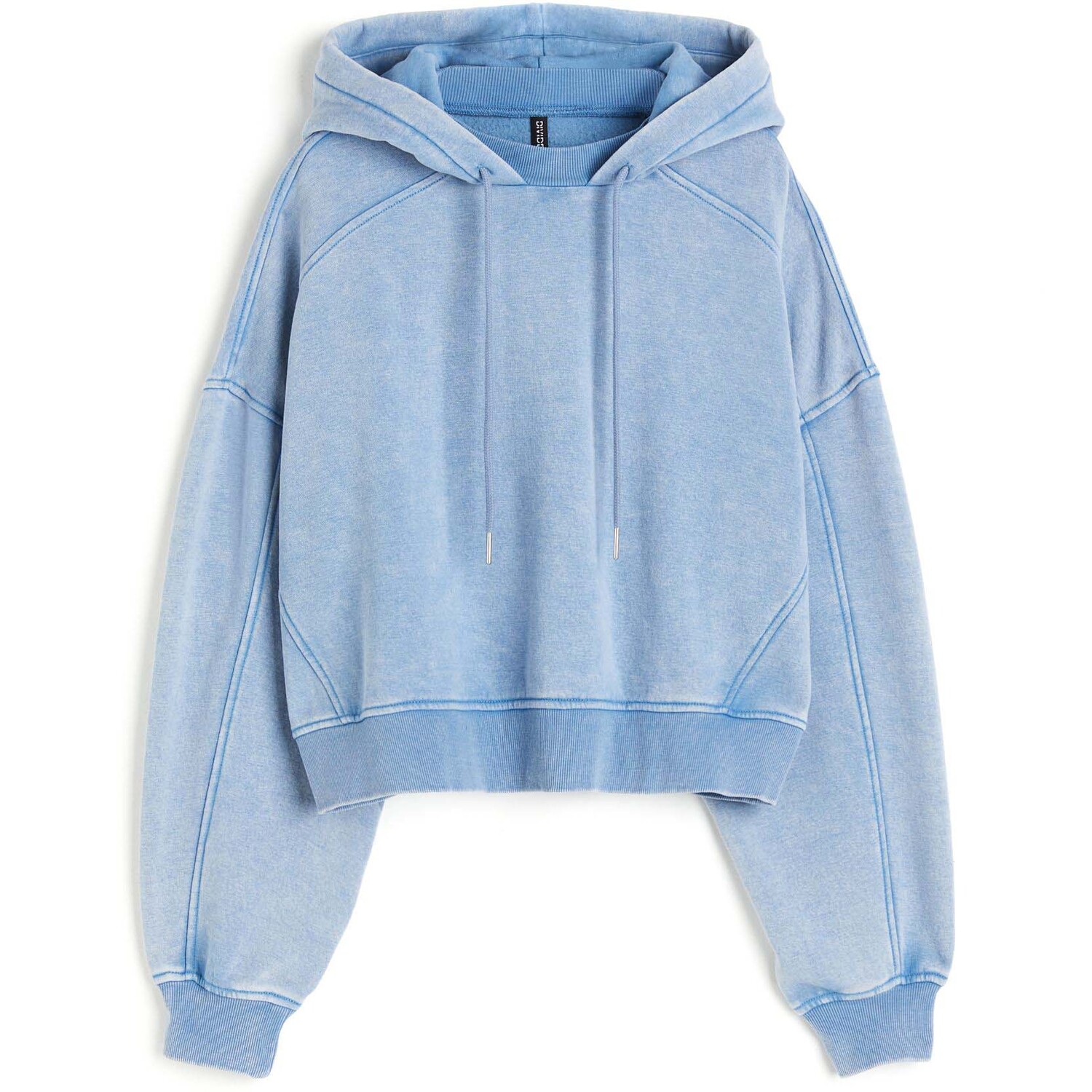 цена Худи H&M Oversized Washed-look, светло-голубой