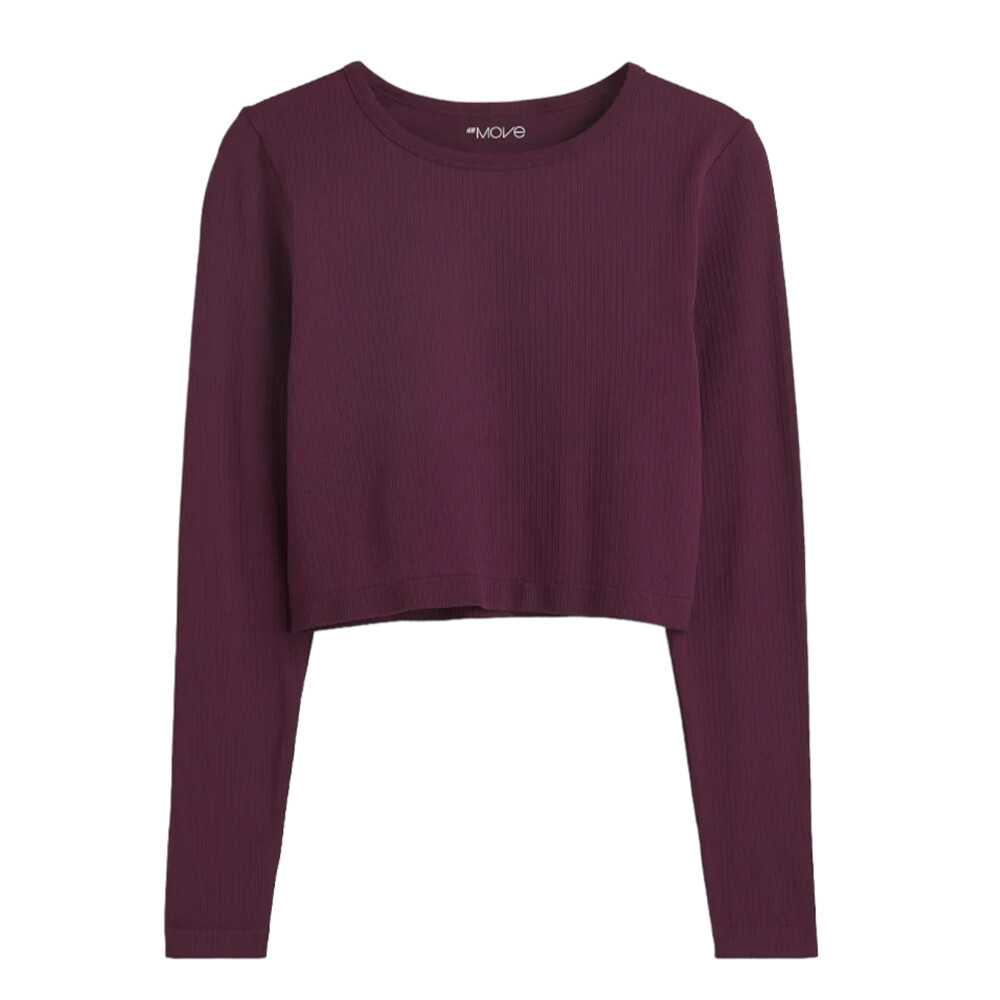 

Топ спортивный H&M DryMove Seamless, пурпурный, Фиолетовый