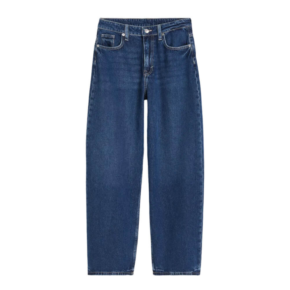 Джинсы H&M Baggy High, темно-синий