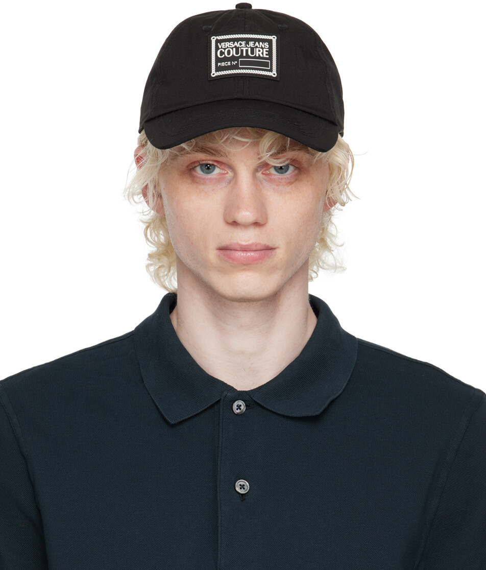 

Черная кепка с логотипом Versace Jeans Couture