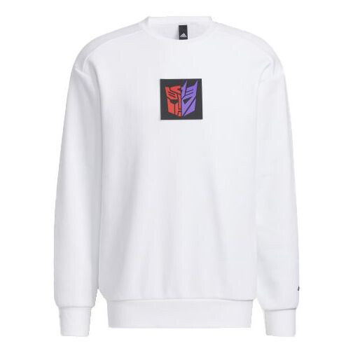 

Толстовка Adidas x Transformers Crossover Limited Pattern Printing Round Neck Pullover Long Sleeves White, Белый