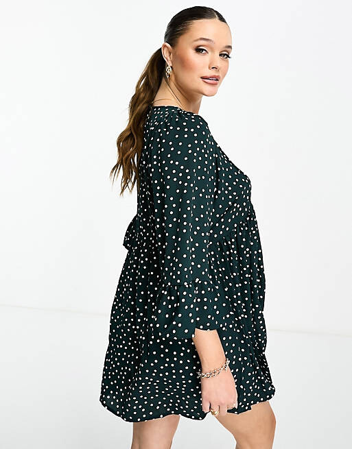 

Платье мини в горошек с рукавами «летучая мышь» ASOS DESIGN Maternity