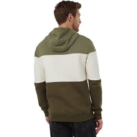 

Толстовка TreeFleece Blocked Reynard мужская Tentree, цвет Deep Lichen Green/Undyed/Olive Night Green