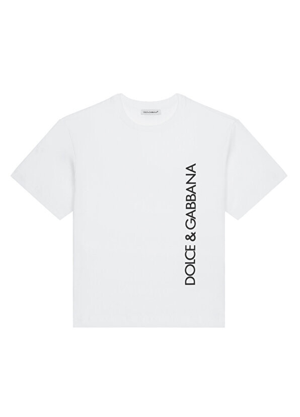

Белая футболка с логотипом для мальчика Dolce&Gabbana