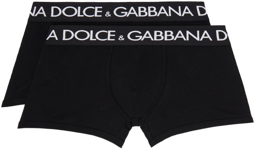 

Комплект двух черных боксеров Dolce & Gabbana