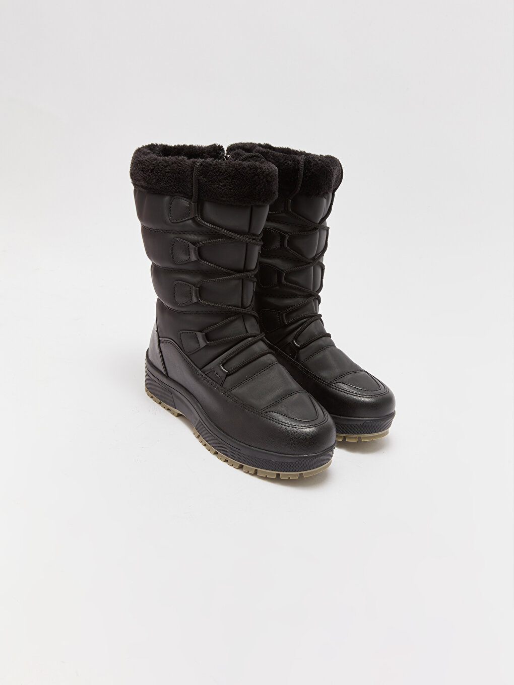Женские зимние ботинки на шнурках и молнии Flet, новый черный фото