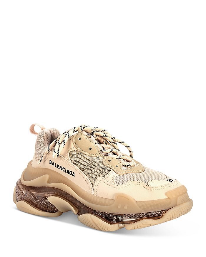

Женские массивные кроссовки Triple S с прозрачной подошвой Balenciaga