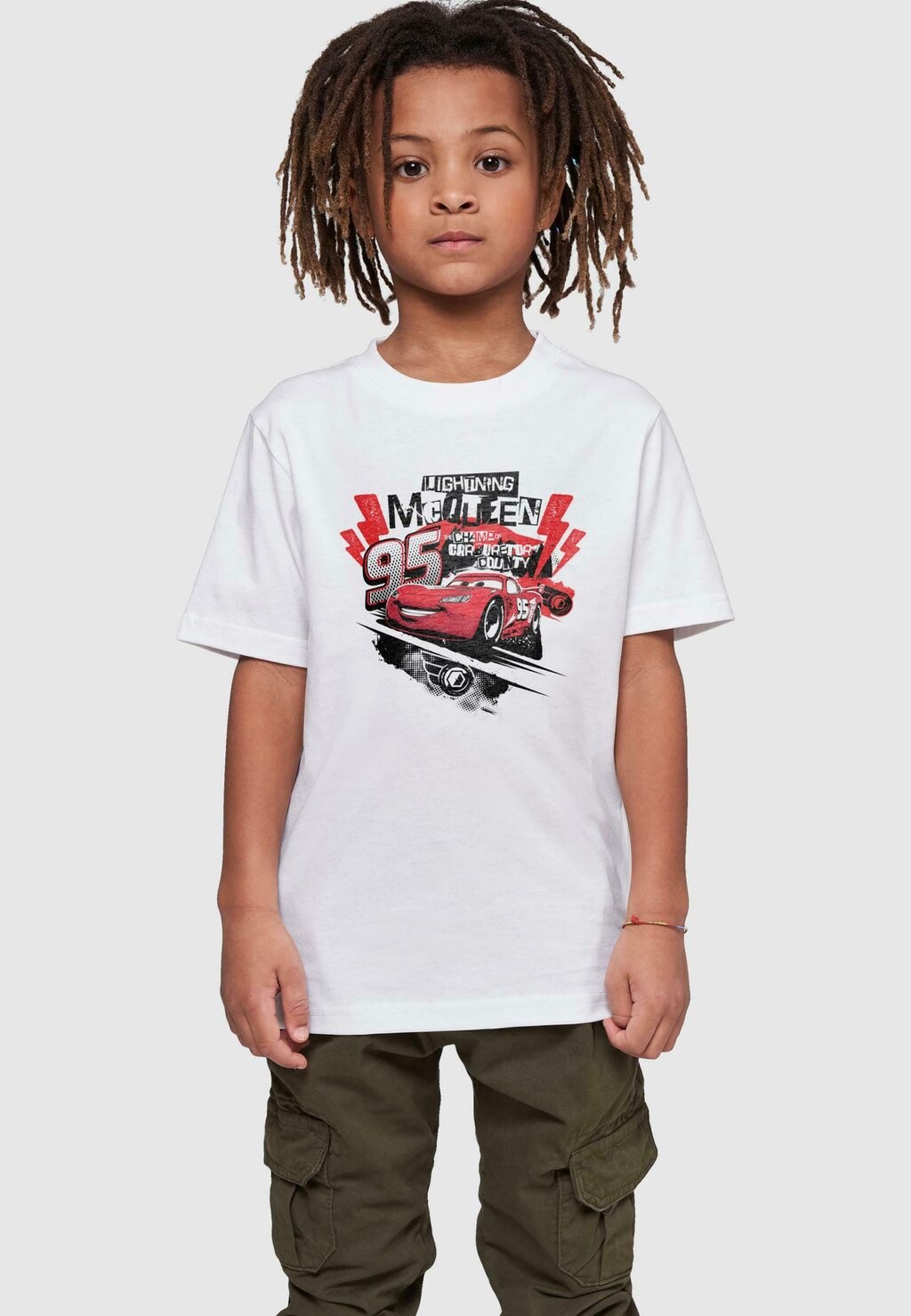 

Футболка с принтом CARS LIGHTNING MCQUEEN COLLAGE ABSOLUTE CULT, цвет white
