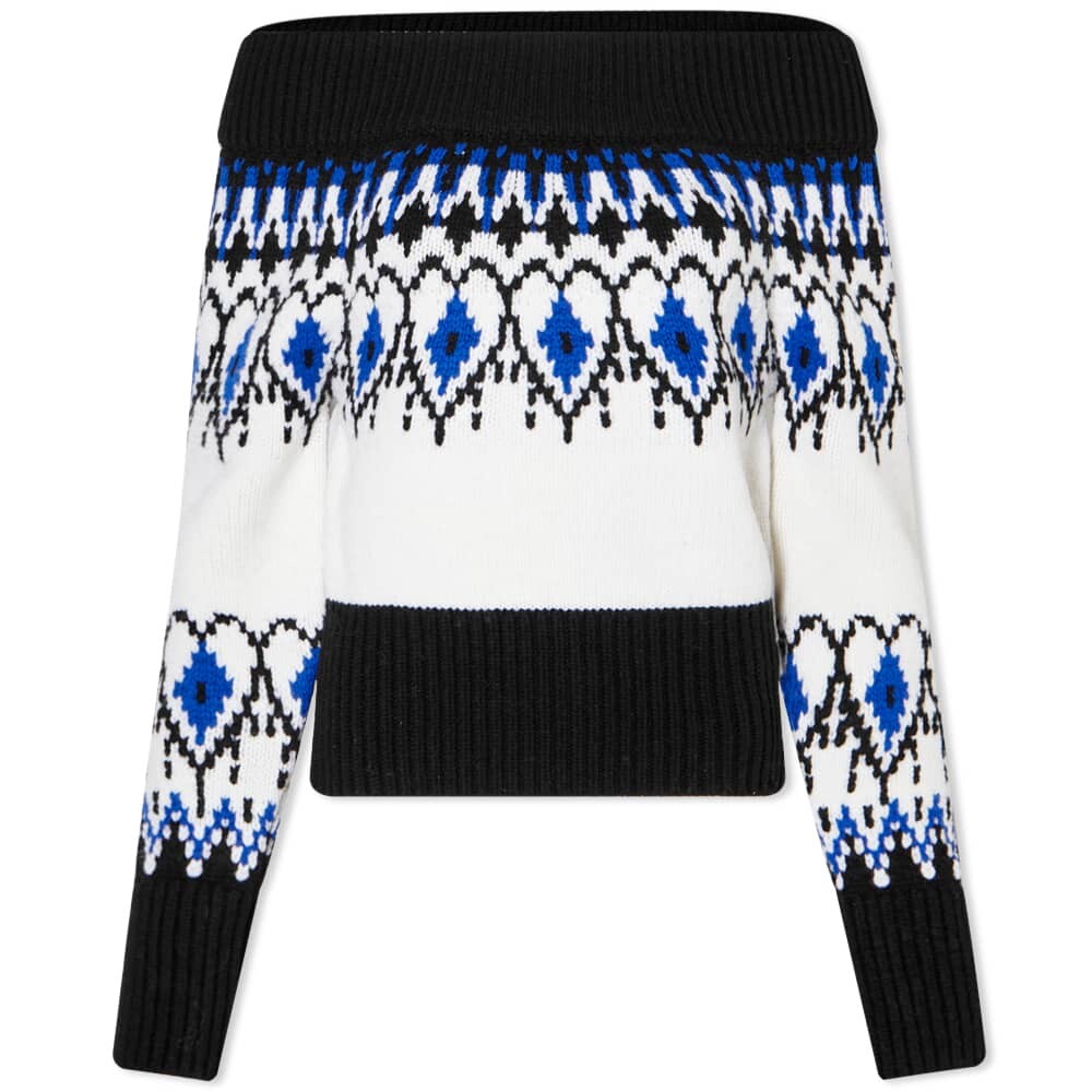 

Джемпер Alexander McQueen Fairisle Off Shoulder Knit