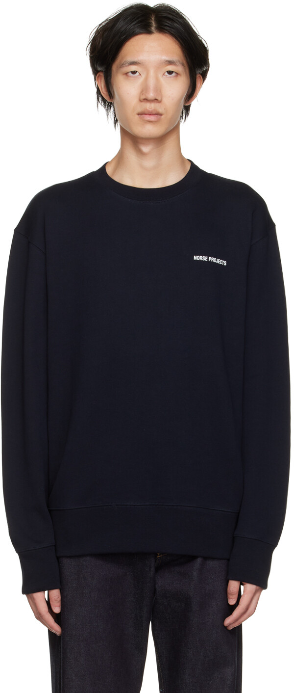 

Темно-синий свитшот Arne Norse Projects