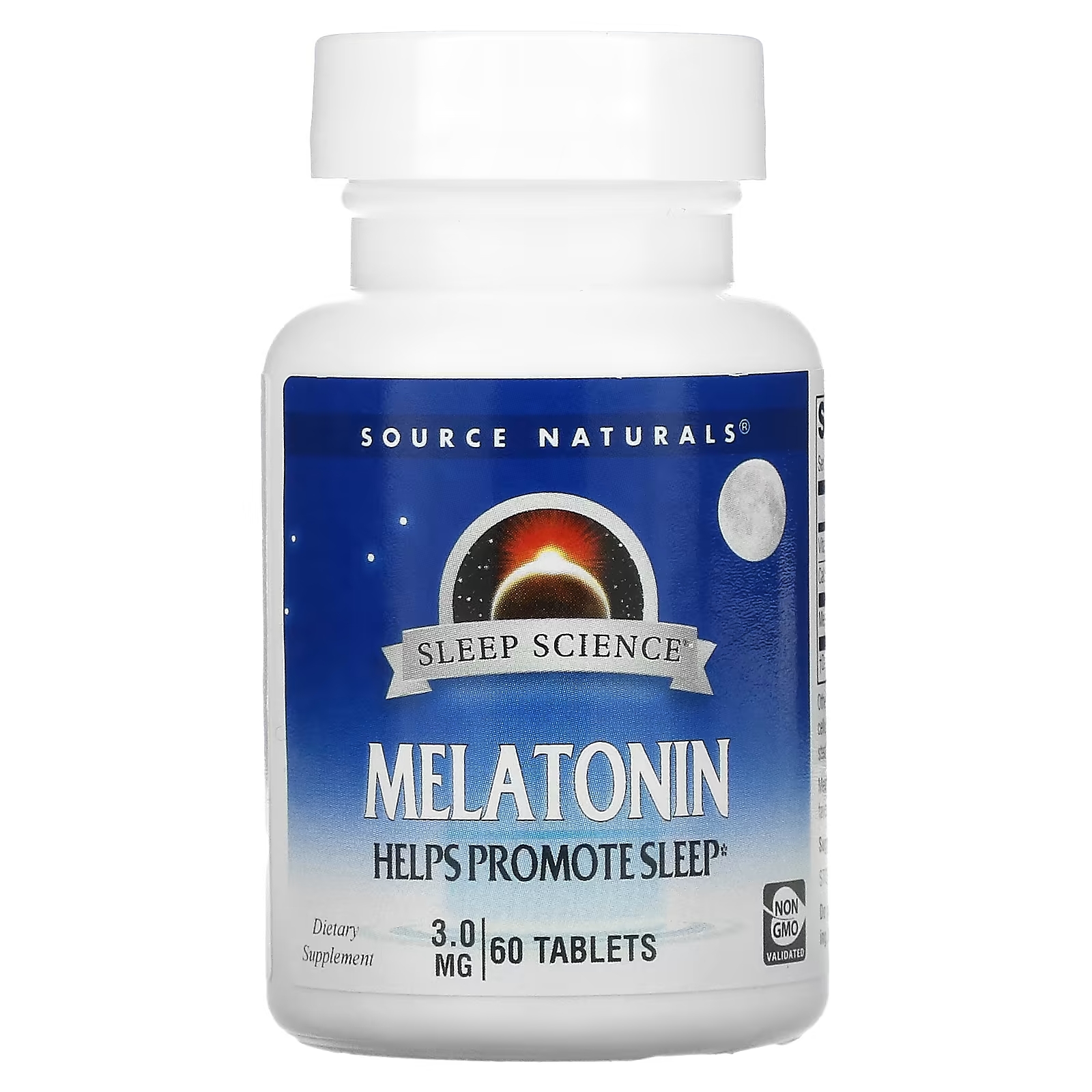 Source Naturals Мелатонин 3 мг, 60 таблеток source naturals мелатонин 1 мг 100 таблеток