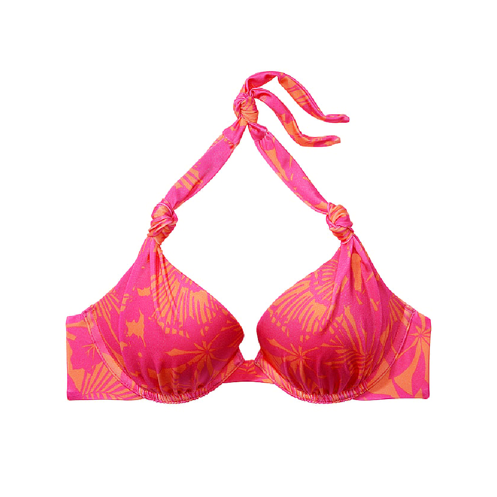 Лиф бикини Victoria's Secret Knotted Sexy Tee Push-Up, розовый фото