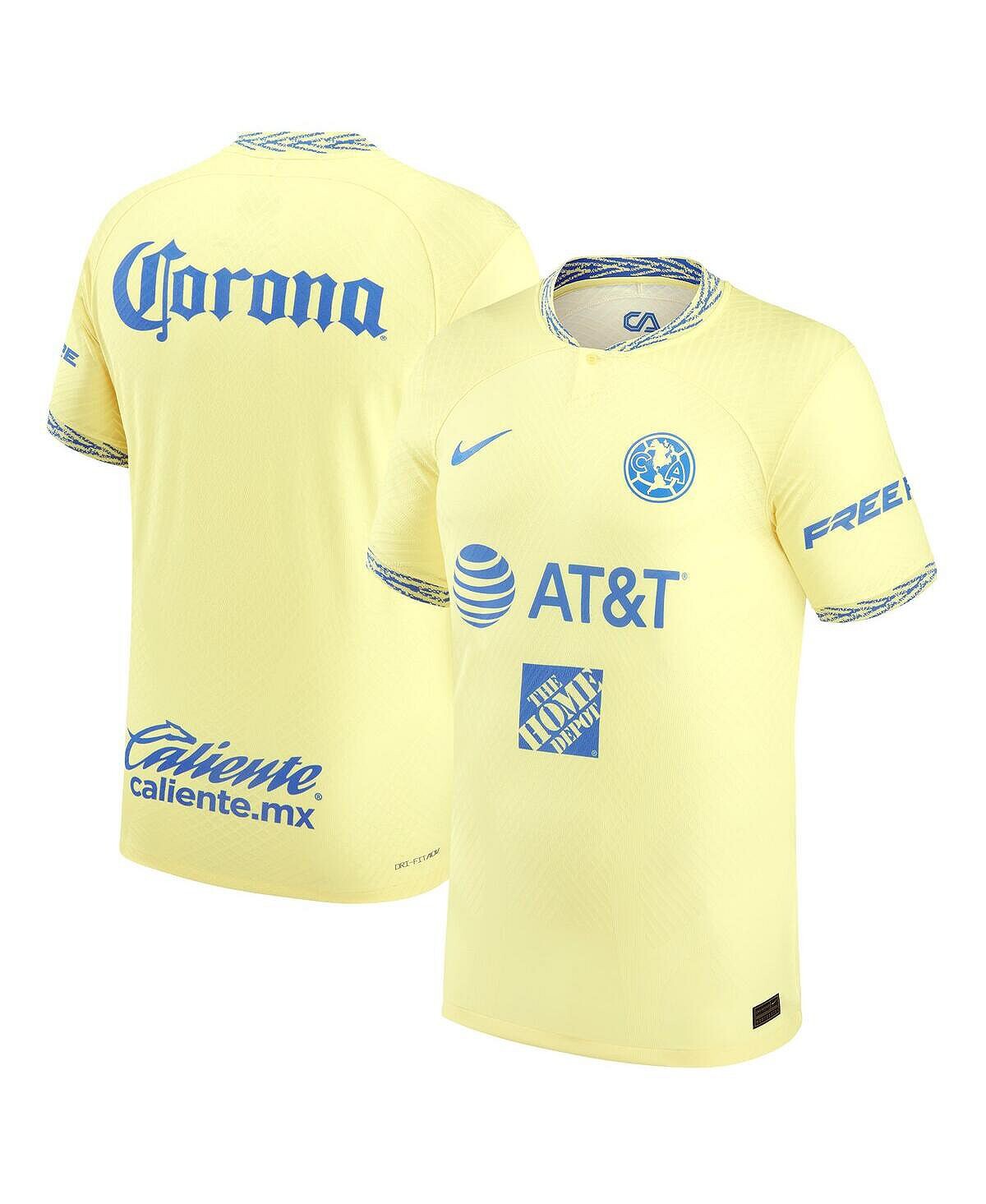 

Мужская желтая футболка club america 2022/23 home authentic jersey Nike