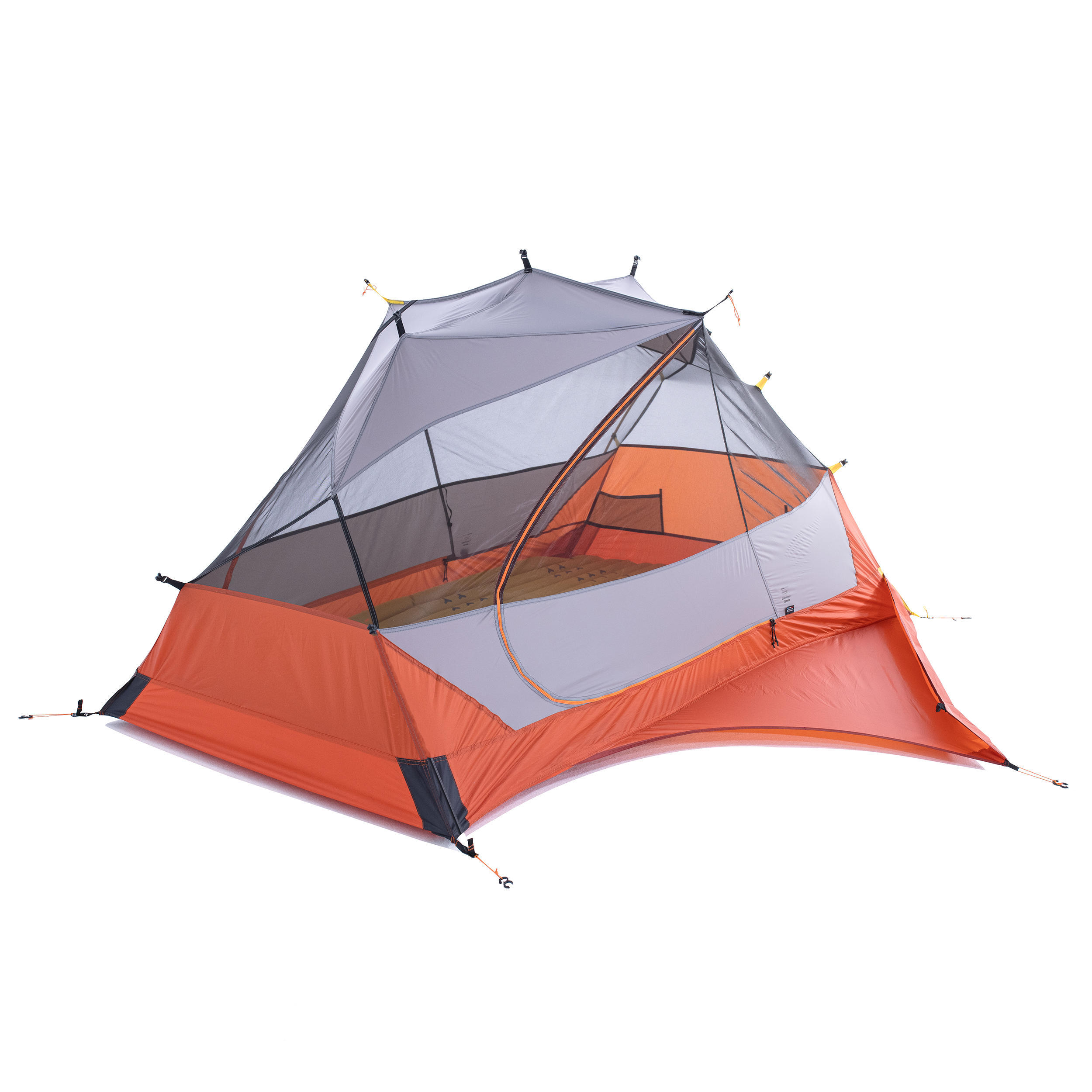 Комната Forclaz для палатки, серый-оранжевый комната 2х местная forclaz trek 500 для палатки темно серый