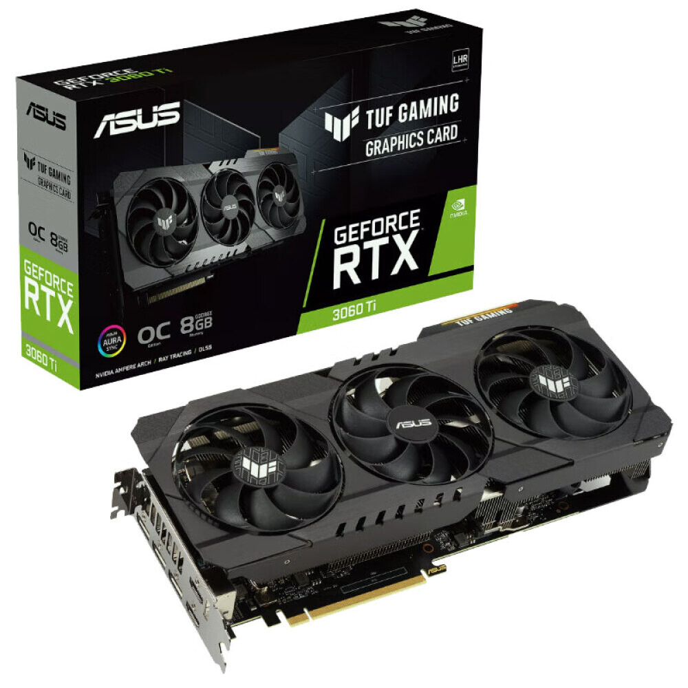 

Видеокарта дискретная Asus TUF RTX 3060 Ti GDDR6 8GB Gaming