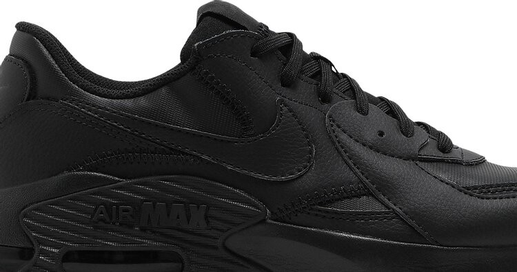 All black leather nike air max best sale