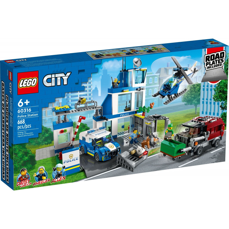 Конструктор LEGO City 60316 Полицейский участок конструктор lego duplo 10959 полицейский участок с вертолетом