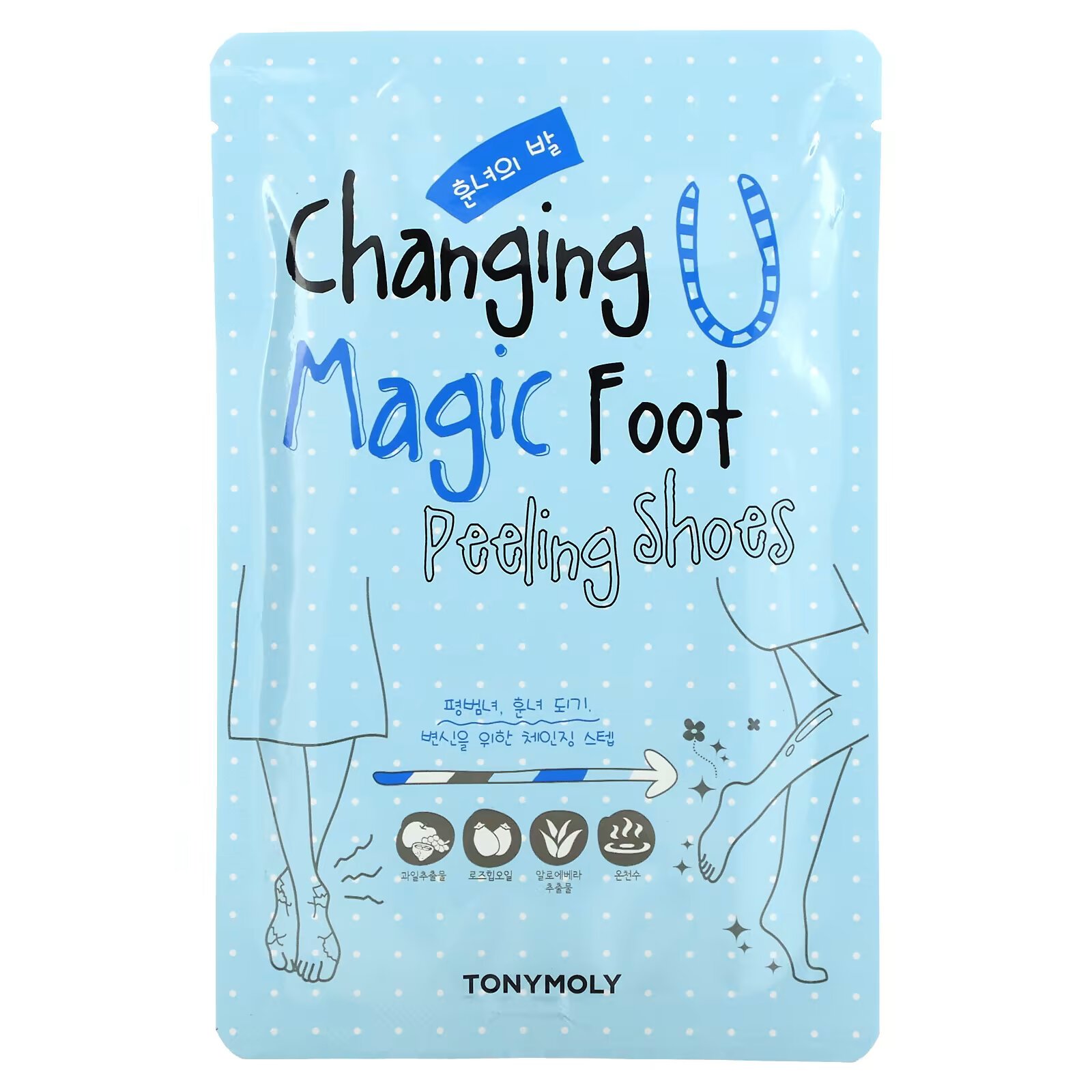 Tony Moly, Changing U, Обувь для пилинга Magic Foot, 1 пара, 0,60 унции (17 г) каждая - фото