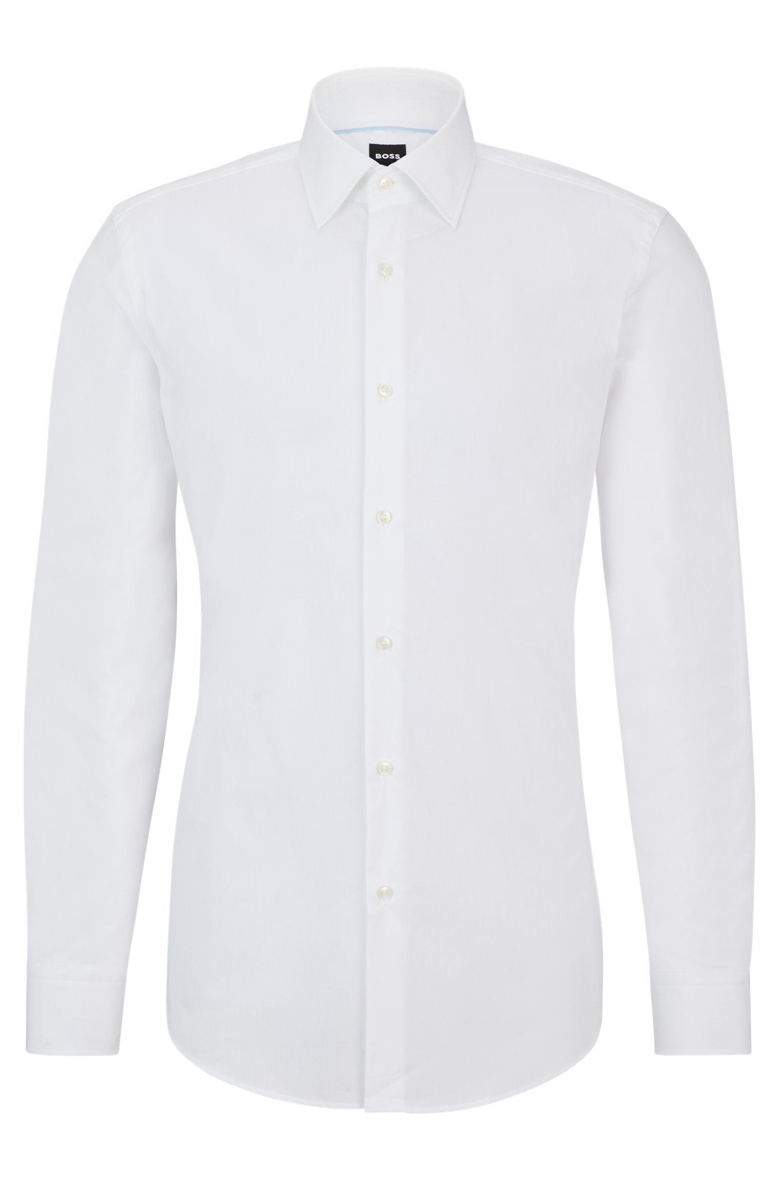 Рубашка Boss Slim-fit In Easy-iron Cotton Poplin, белый