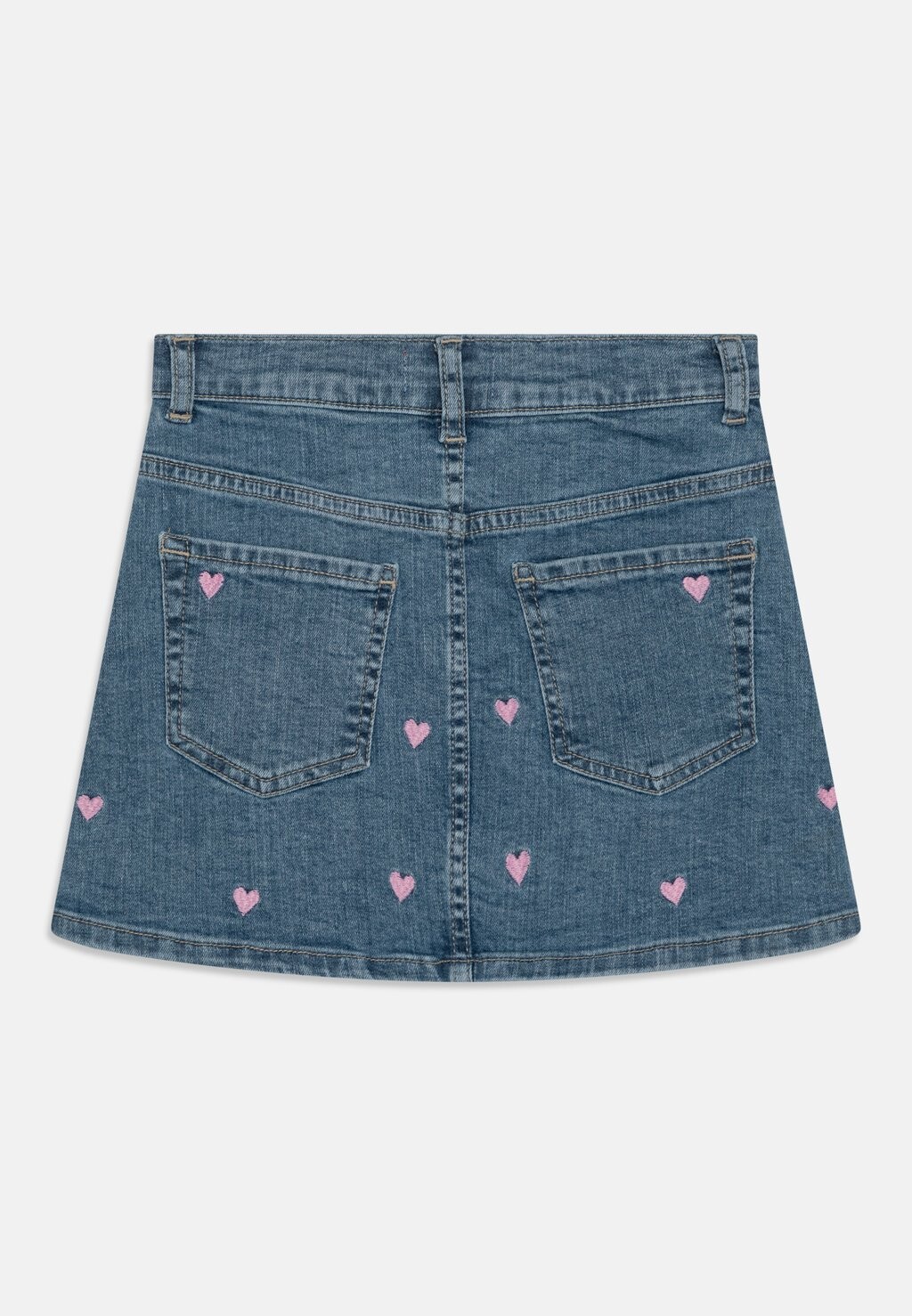 

Джинсовые шорты Koghoxton Heart Embroidery Skirt Kids ONLY, светло-синий деним