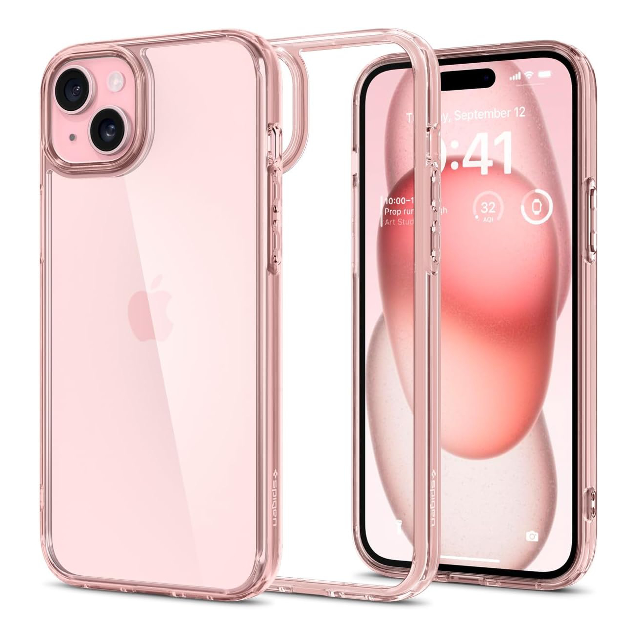 Чехол Spigen Ultra Hybrid для iPhone 15, Rose Crystal цена и фото