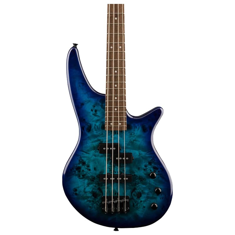 цена Jackson JS Series Spectra Bass JS2P 4-струнная бас-гитара, Gloss Blue Burst