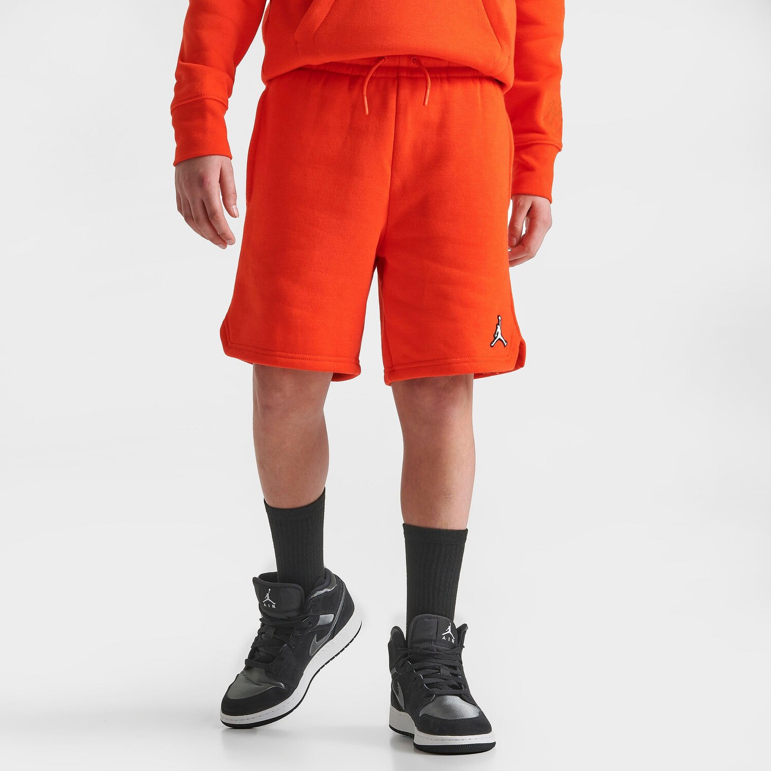 

Детские флисовые шорты Jordan Essential Jumpman, апельсин