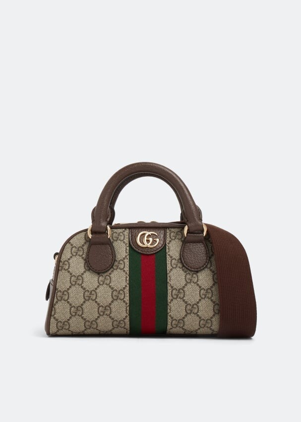 

Сумка GUCCI Ophidia mini GG top handle bag, коричневый